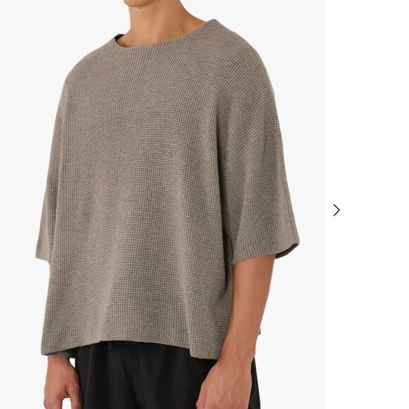 Fear of God Essentials Waffle Short Sleeve Sweater - Picture 1 of 3